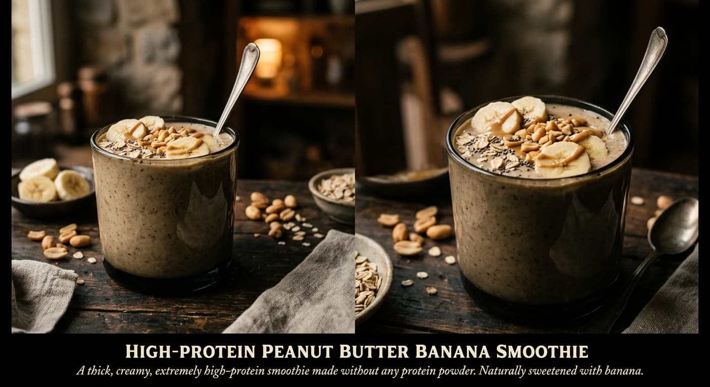 High-Protein Peanut Butter Banana Smoothie