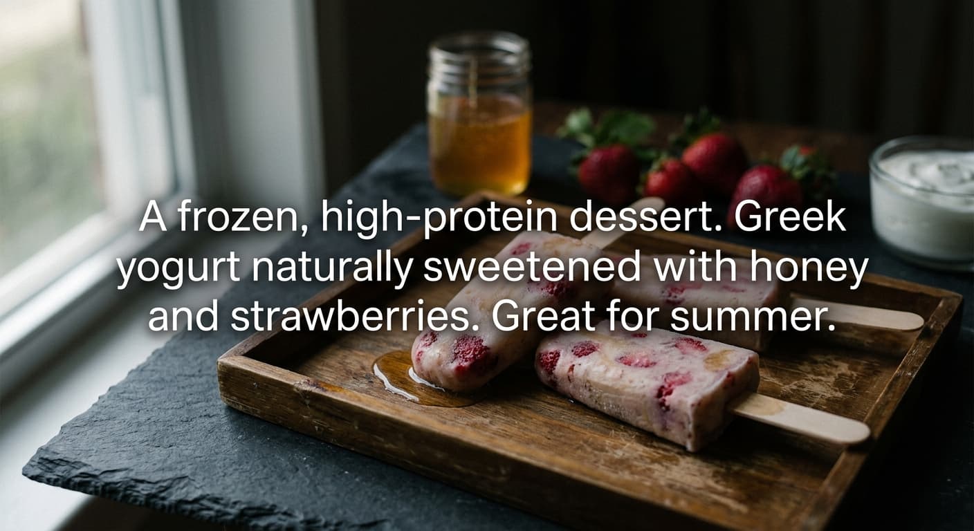 Honey Yogurt Protein Popsicles