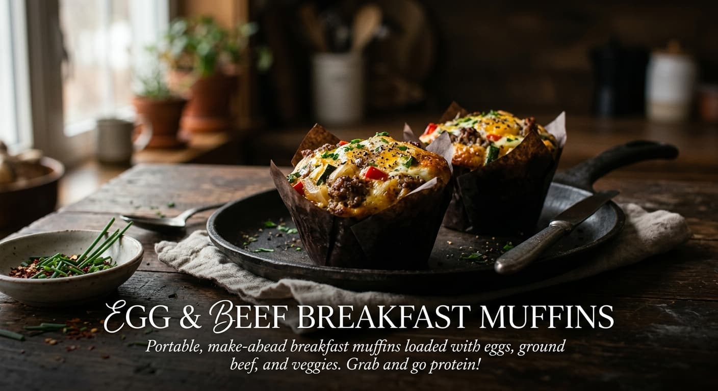 Egg & Beef Breakfast Muffins