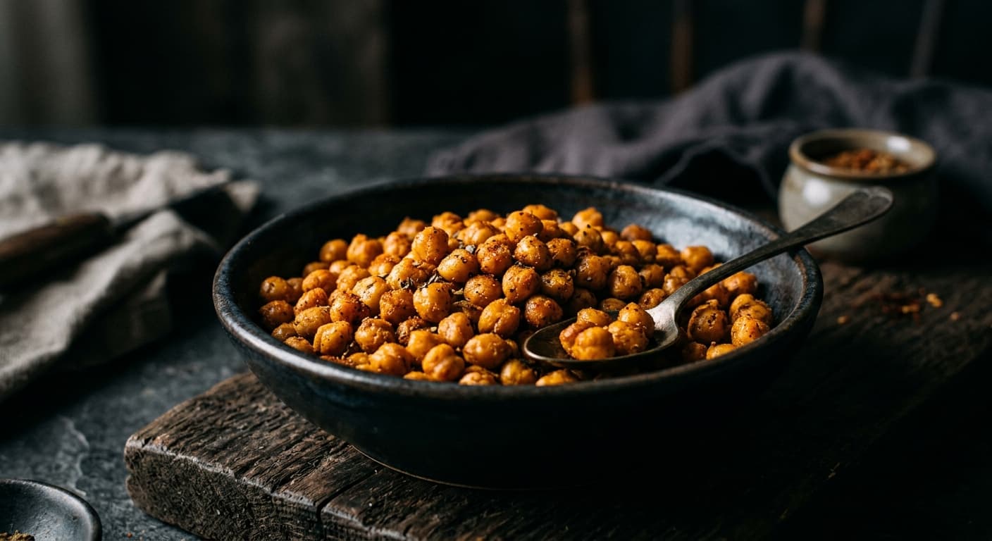 Crunchy Spiced Roasted Chickpeas