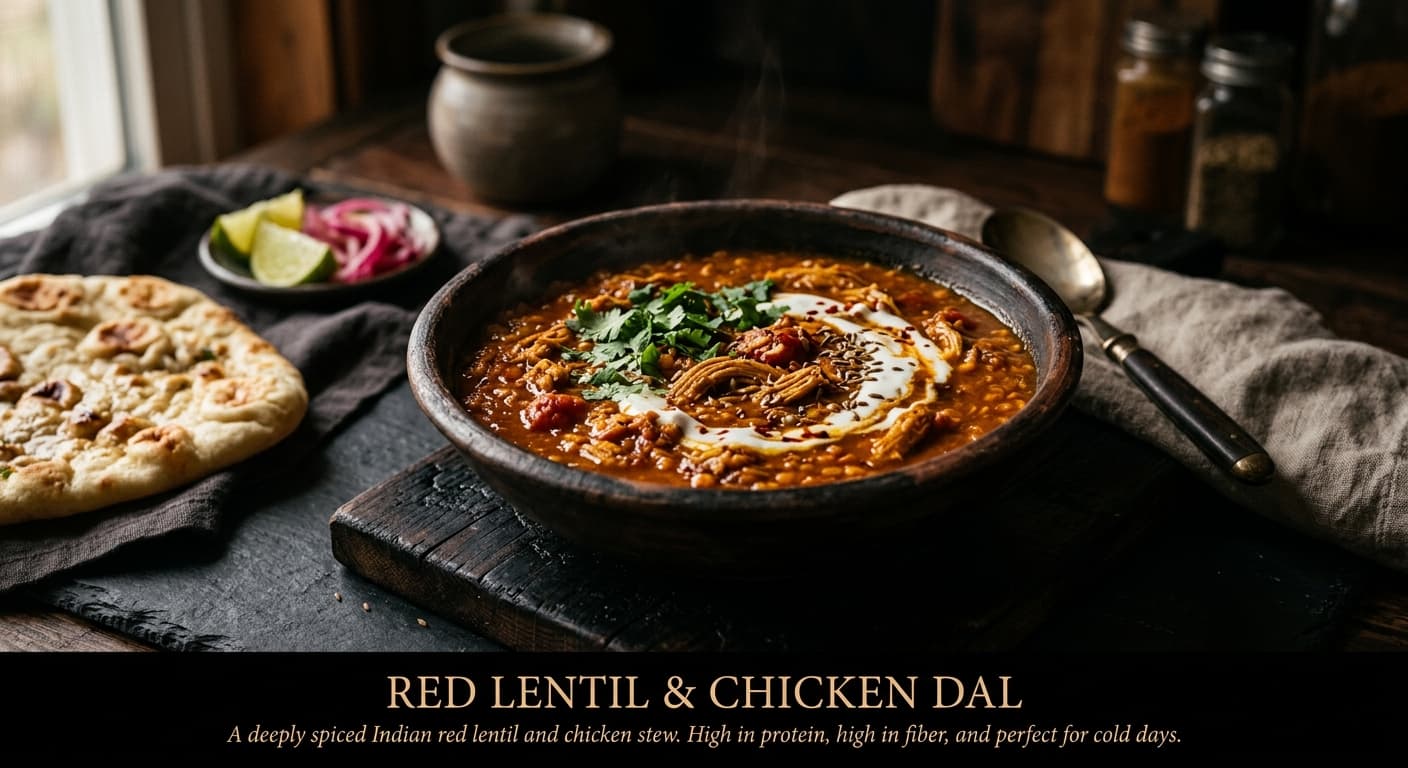 Red Lentil & Chicken Dal