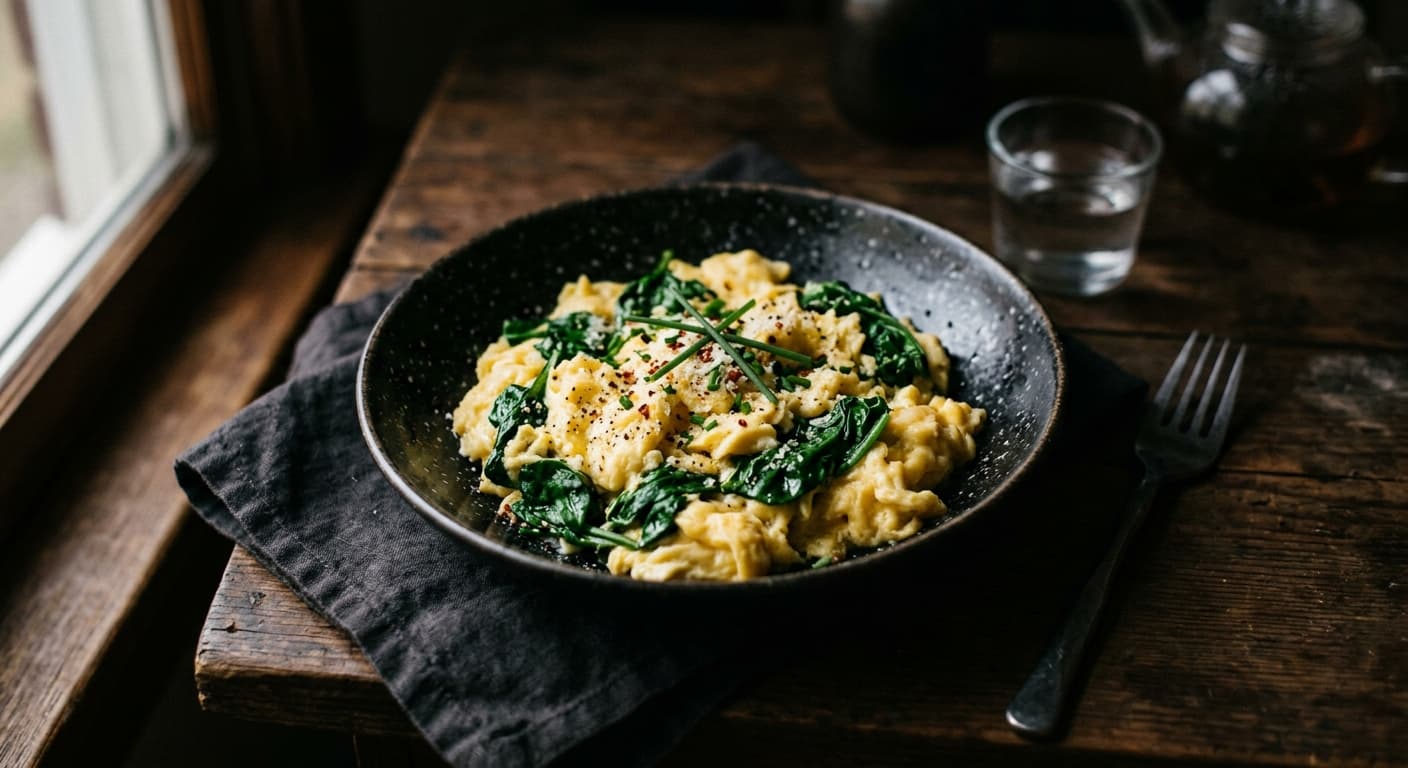 Egg & Spinach Scramble
