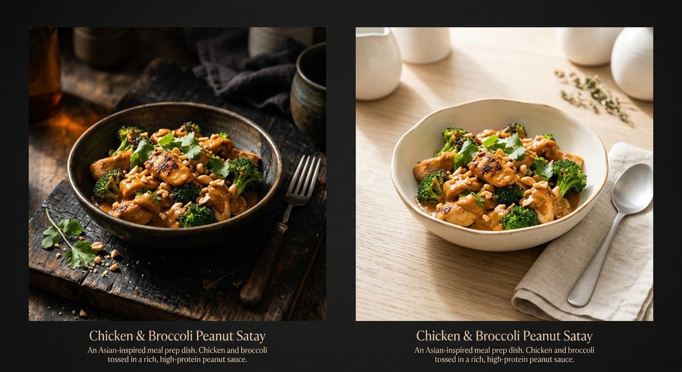 Chicken & Broccoli Peanut Satay