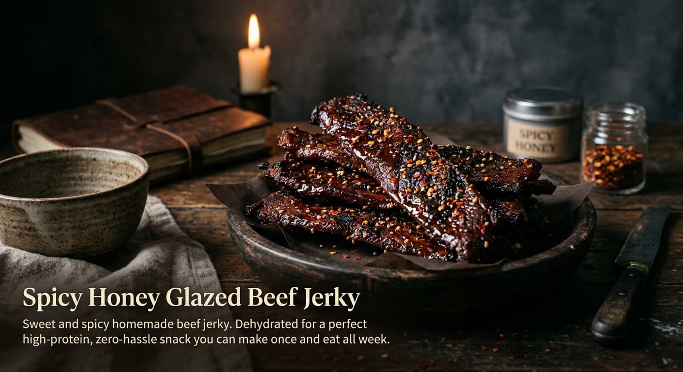 Spicy Honey Glazed Beef Jerky